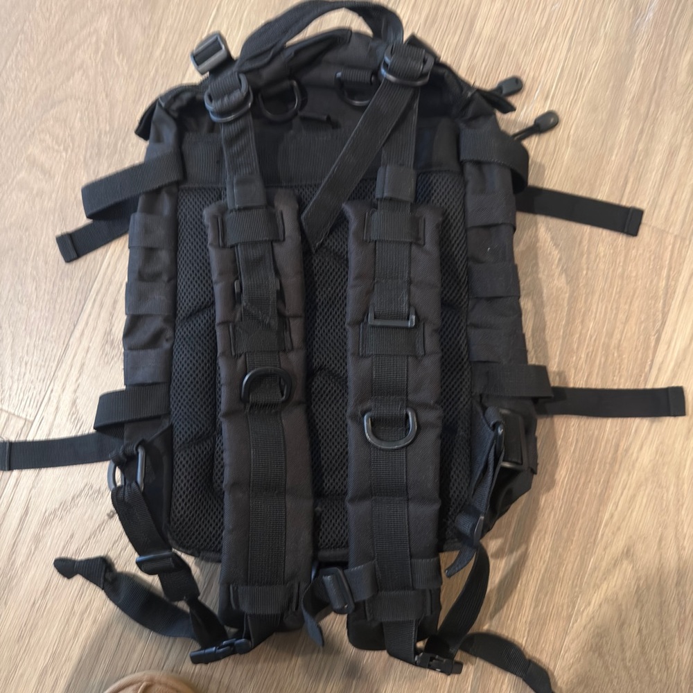 Black Tactical Backpack - Picture 2 of 3